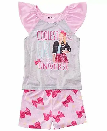 JoJo Siwa Coolest Girl in The Universe Pajama Shorts Set, Size 12