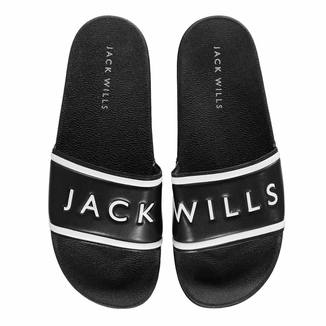 JACK WILLS MENS Dunnock Sliders Pool Shoes Slip On Strap