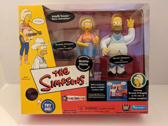 The Simpsons MOBILE HOME / LURLEEN'S TRAILER Toys-R-Us Exclusive Playmates plyst