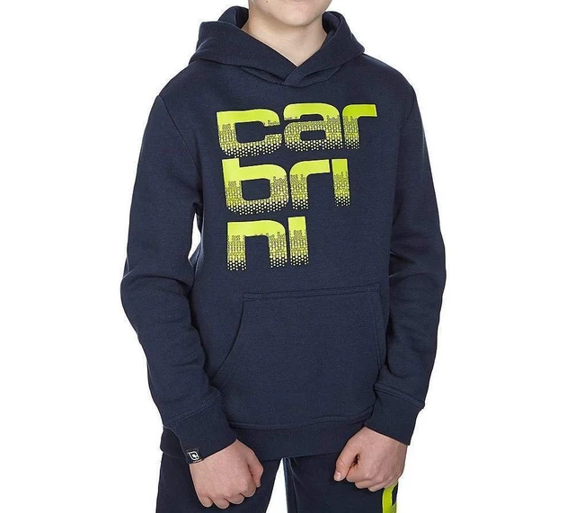 CARBRINI KIDS NAVY Blue Yellow Torch Overhead Hoodie Hoody Size 12 13yrs 23.19 PicClick UK