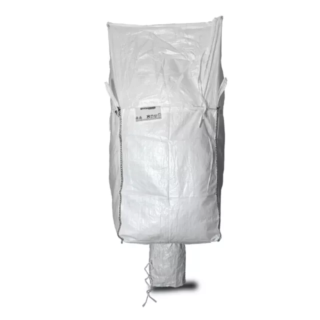 Asup Big Bag 90x90x165 cm, Schürzendeckel, Auslaufstutzen, SWL 1.150 kg