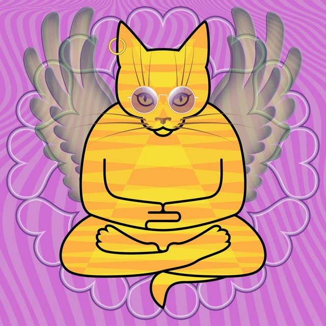 Sacred Feline Poetry Society #3427 - unique original NFT Art by jdeecken