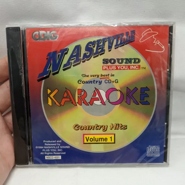 SEALED Nashville Sound Plus You Inc Karaoke Country Hits Volume 1 CD + G