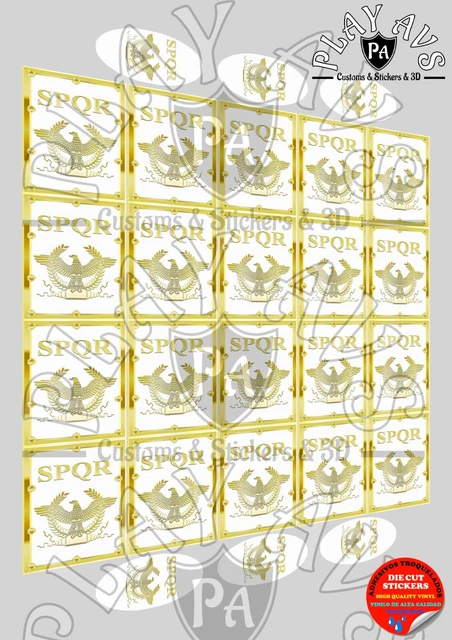 PLAYMOBIL STICKERS ESCUDO Romano - Stickers Roman Shields - Autocollant ...