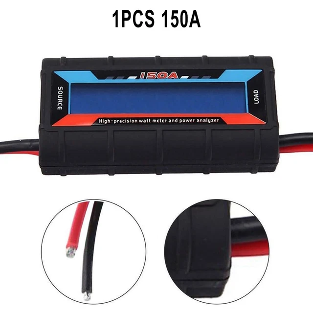 Wattmetro Analizzatore 1 Pezzi Batteria Nero LCD Digitale Metro Potenza
