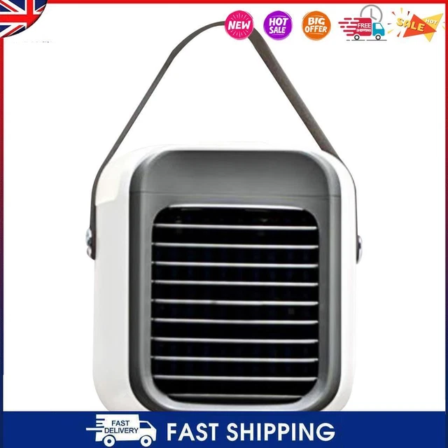#C Personal Air Cooler Evaporative Air Conditioner Desk Cooling Fan (White)