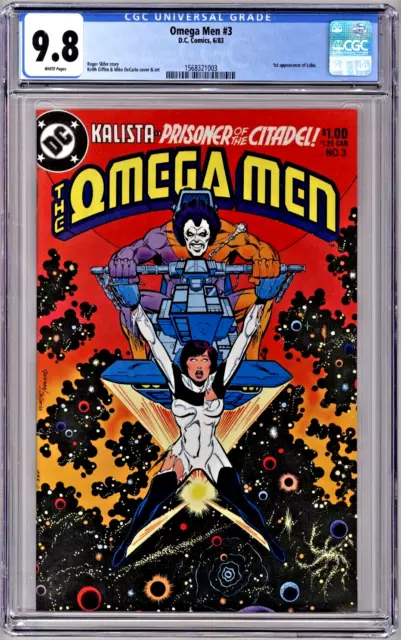 Omega Men #3 1983 NM CGC GRADED 9.8 1st Appearance Lobo WHITE PAGES HOT BOOK !!