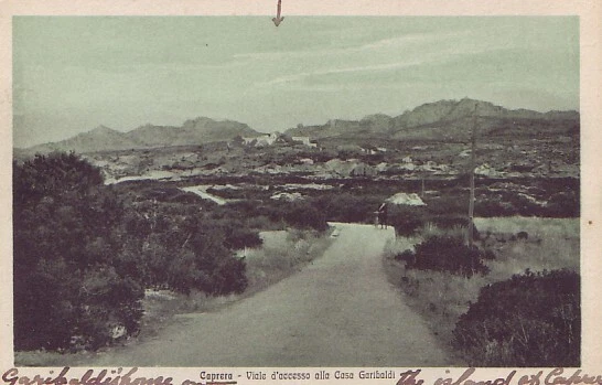 Caprera(Olbia-Tempio)-Viale di Accesso alla casa di Garibaldi