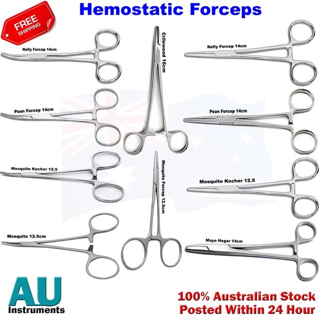 HEMOSTATIC LOCKING ARTERY Clamp Forceps Needle Holders Surgery