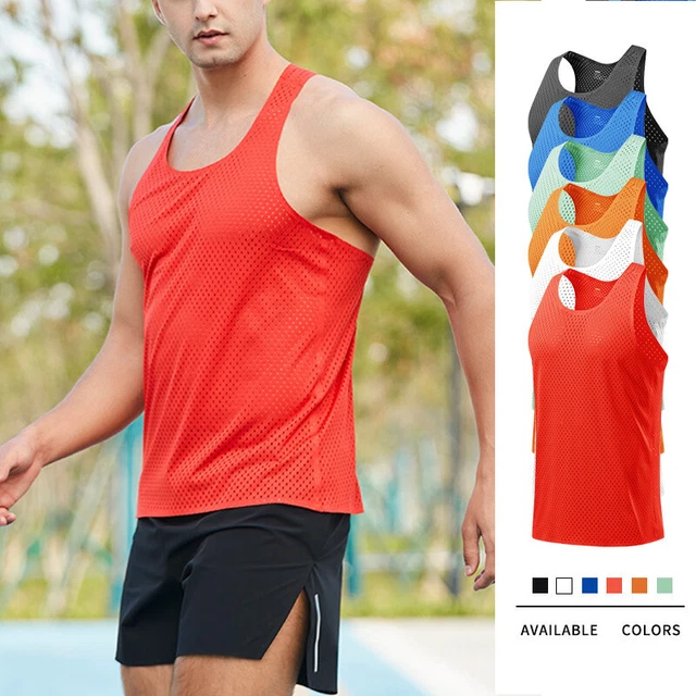 Uomo Estate Palestra Sport Fitness Gilet senza Maniche Cool T-Shirt Canottiera