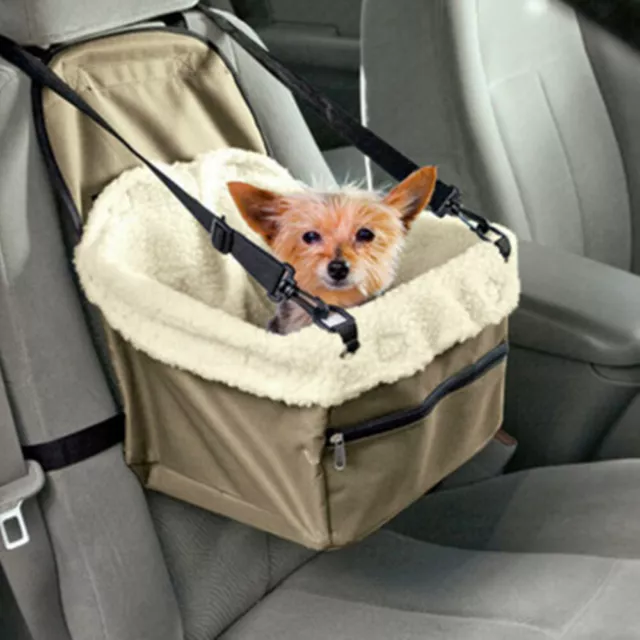 Travel Folding Dog Cat Pet Puppy Car Carrier Booster Seat Safety Bag Belt Cover