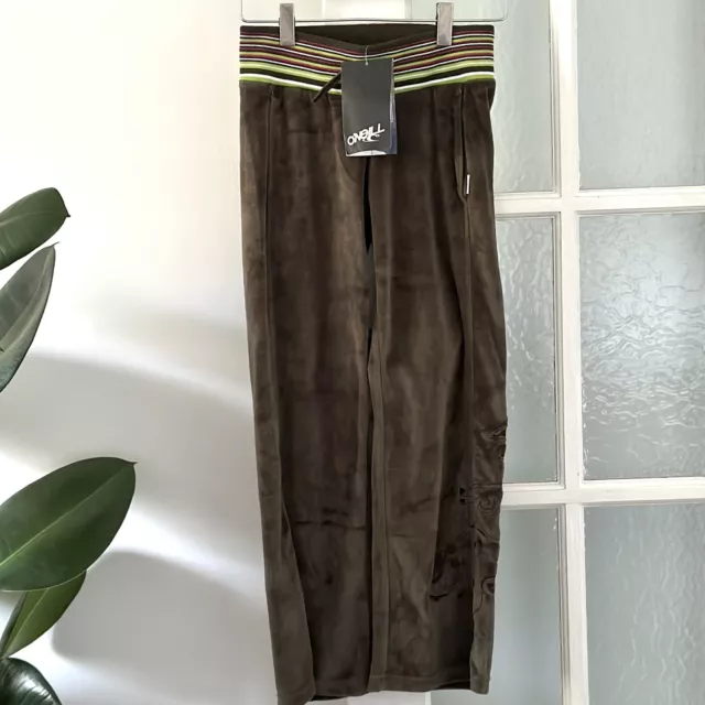 Pantaloni della tuta O'Neill velluto retrò in aneto / verde esercito taglia 128 età 7-8
