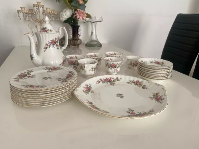 royal albert moos rose Teeservice 27 Teilig 3