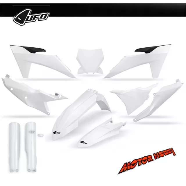 Kit Plastiche Full Kit Ufo Plast Ktm Sx Sx-F 125-250-350-450 2023-2024 Bianco