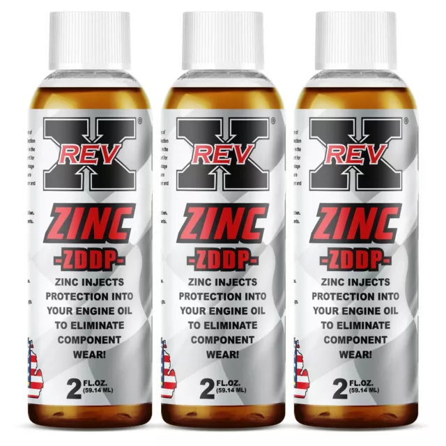 REV X ZDDP Zinc & Phosphorus (3) - Engine Oil Additive - Restore the Protection