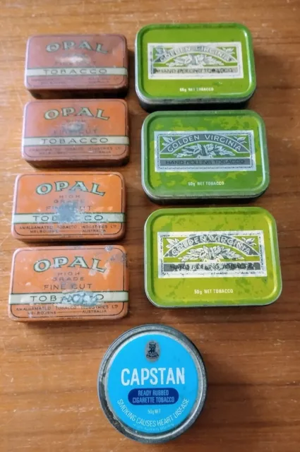 Tobacco Tins (Opal, Capstan, Golden Virginia) Empty