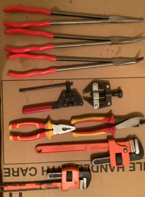 Job lot of used hand tools