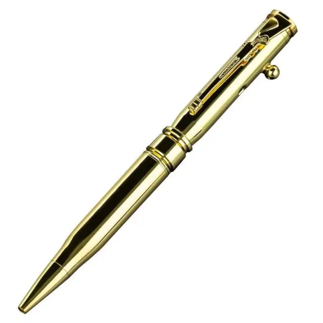 Tactical Bolt Action Pen High-End Metal Ballpoint Writer EDC Tool