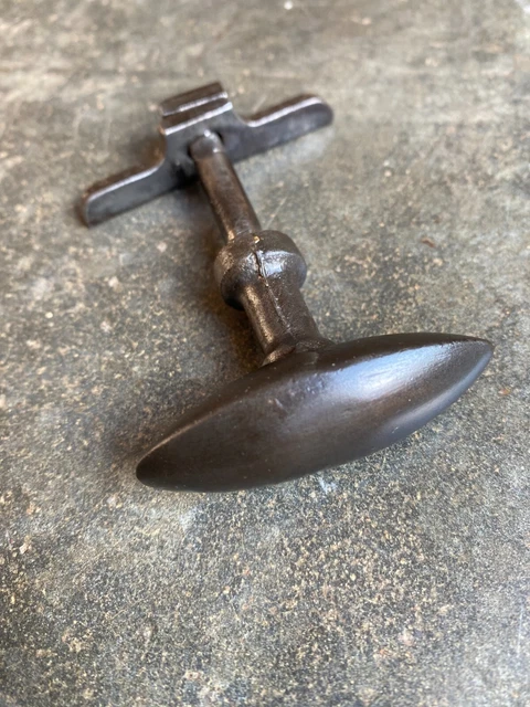 Gedotec Poignée de porte en fer forgé Ferrure de porte antique noire Poignée de porte de