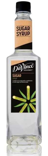 DaVinci Classic Sugar Syrup 750ML HOT ICED BARISTA CAFE BOBBA TEA COFFEE CAFE