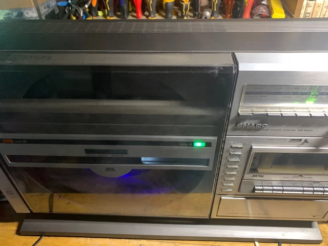 SHARP VZ3000 VERTICAL record player music system-working £195.00