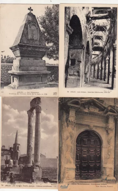 Lot 4 cartes postales anciennes PROVENCE ARLES 7