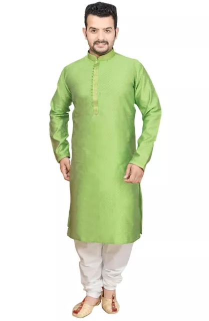 Pigiama Uomo Etnico Jacquard Kurta Shalwar Kameez Abbigliamento Festa NGA 1912