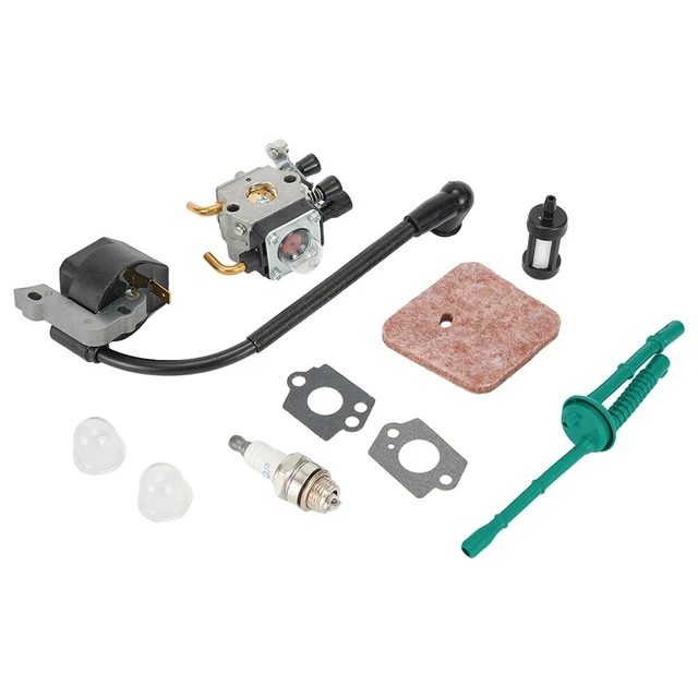 Kit Carburateur Métal Pour Débroussailleuse Stihl FS55, FS38, KM55 - Pièces De Rechange Avec Joints - Améliore Les Performances Moteur