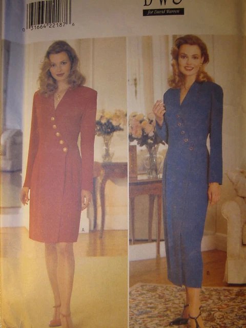 Vintage Butterick SEWING Pattern 4142 Misses DW3 Straight Dress UNCUT NEW OOP FF