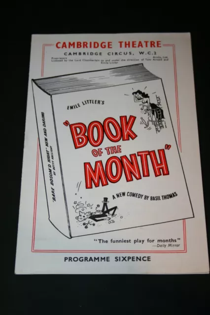 Book Of The Month - 1954 Cambridge Theatre Programme - Hugh Williams, Noel Dyson