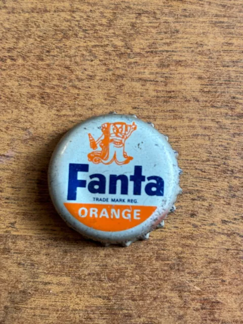 Fanta Orange Vintage Soda Crown Bottle Cap - Used - Cork Lined - Nice