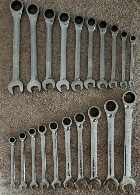 20pc Gearwrench Standard & Metric Ratcheting Combination Wrench Set New!