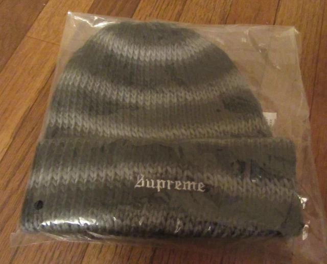 Supreme Ombre Stripe Beanie Cap Black FW22 Supreme New York 2022 Brand New DS