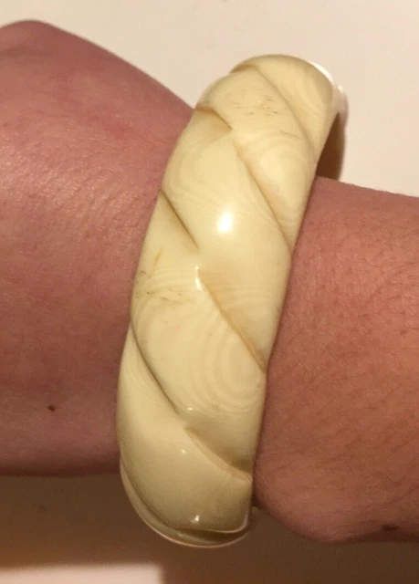 Bracelet Vintage En Bakélite/résine - Style Années 1970 - Occasion