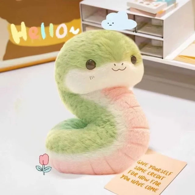STUFFED DOLL LITTLE Snake Plush Toy Cartoon Plush Animal Doll Children ...
