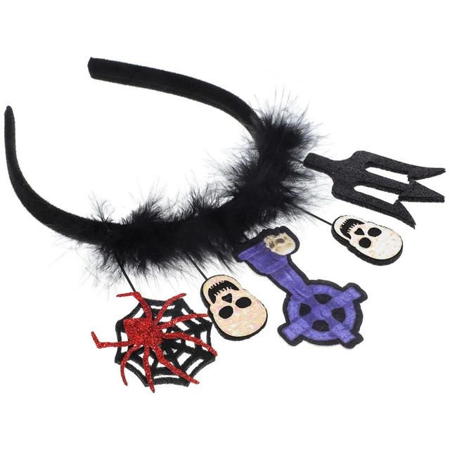 Bande De Cheveux D'halloween Bandeau D'halloween Tenues Noires Adulte