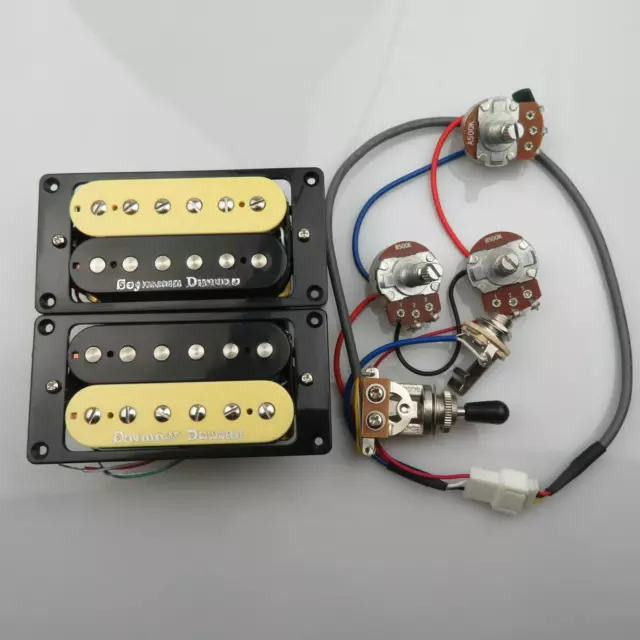 Guitar Pickups Humbucker Pickups 4C With Wiring Harness 2V1T