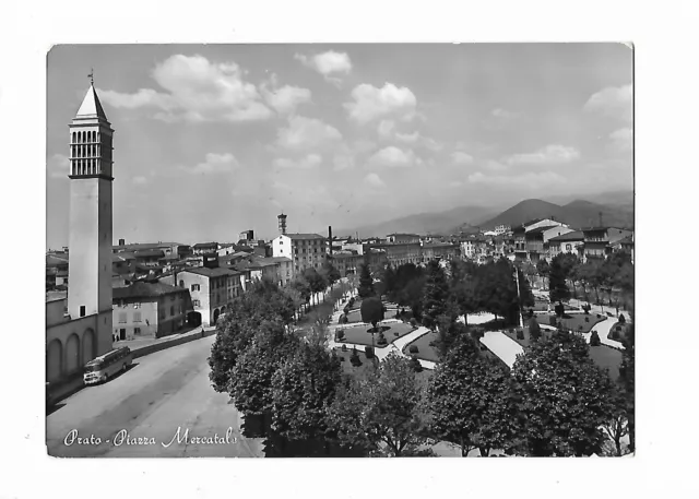 PRATO (2477) - PRATO, Piazza Mercatale - FG/Vg 1957