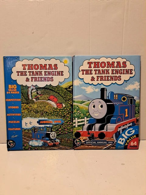 THOMAS THE TANK Engine Book Bundle X2 Annuals 1998 & 1999 Vintage Rare ...