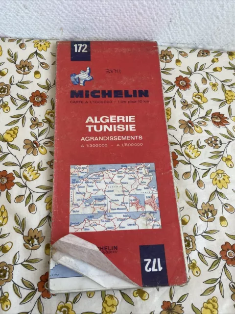 Ancienne Carte Michelin Algérie Tunisie N 172 1972 Occasion