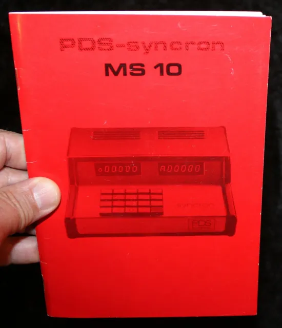 PDS - syncron MS 10 , für Filmamateure und Semiprofis , alte Broschüre