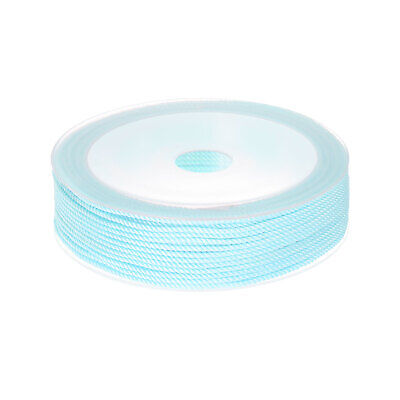 1,5 mm cuerda de nailon cuerda de nudo chino hilo pulsera hilo, azul claro, 65 ft