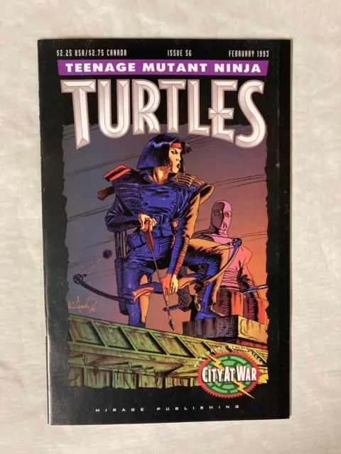 Teenage Mutant Ninja Turtles #56 - February 1993 / City At War 7 - Mirage Studio