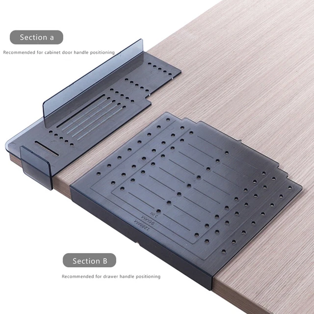 Cabinet Handle Drill Mounting for Drawer Pulls Door Template Wardrobe Positioner 3