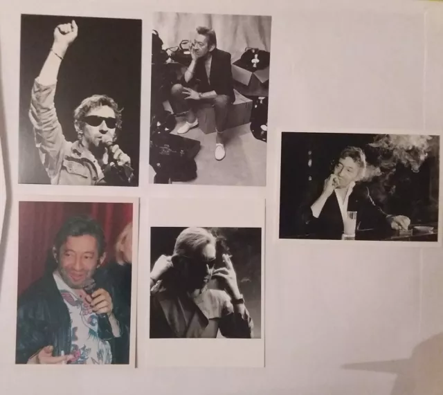 5 carte postale Serge Gainsbourg