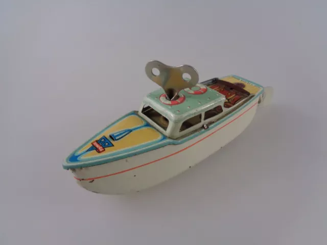 Arnold 2035 Kabinenboot 1950er Jahre US Zone 13cm Blechspielzeug (6441)