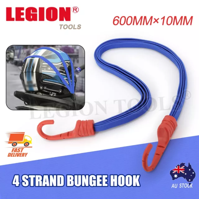 Bungee Cord Flat Tie Strap Luggage Carrier Cord Hooks Rope Elastic