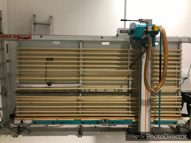 2004 Holz-Her 1265-S Super Cut Vertical Panel Saw  230/3/60  Nice & Low Hours