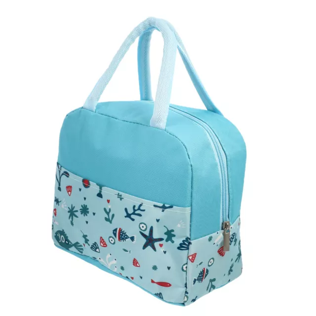 Portable Lunch Bag Oxford Cloth Cooler Tote Handbag Container Insulated