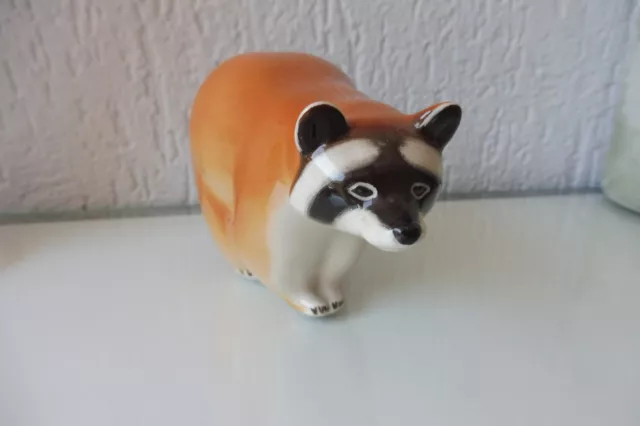 Belle Figure en Porcelaine, Ours, Raton-Laveur, Lomonosov, de Russie